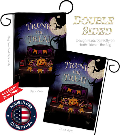 Ornament Collection Halloween 2 Pcs Banner Room Wall Art Flag Patio Lawn Garden Outdoor Indoor Tapestry Yard Grave Cemetery Signs Trunk Or Treat Front Porch Decor, Fall Gifts Made in USA