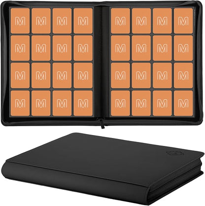Premium Card Binder 16 Pocket,Trading Card Binder Holds up to 1000+Cards Sturdy Card Collection Album, Card Holder Folders for MTG, TCG, Game Cards & Sports Cards