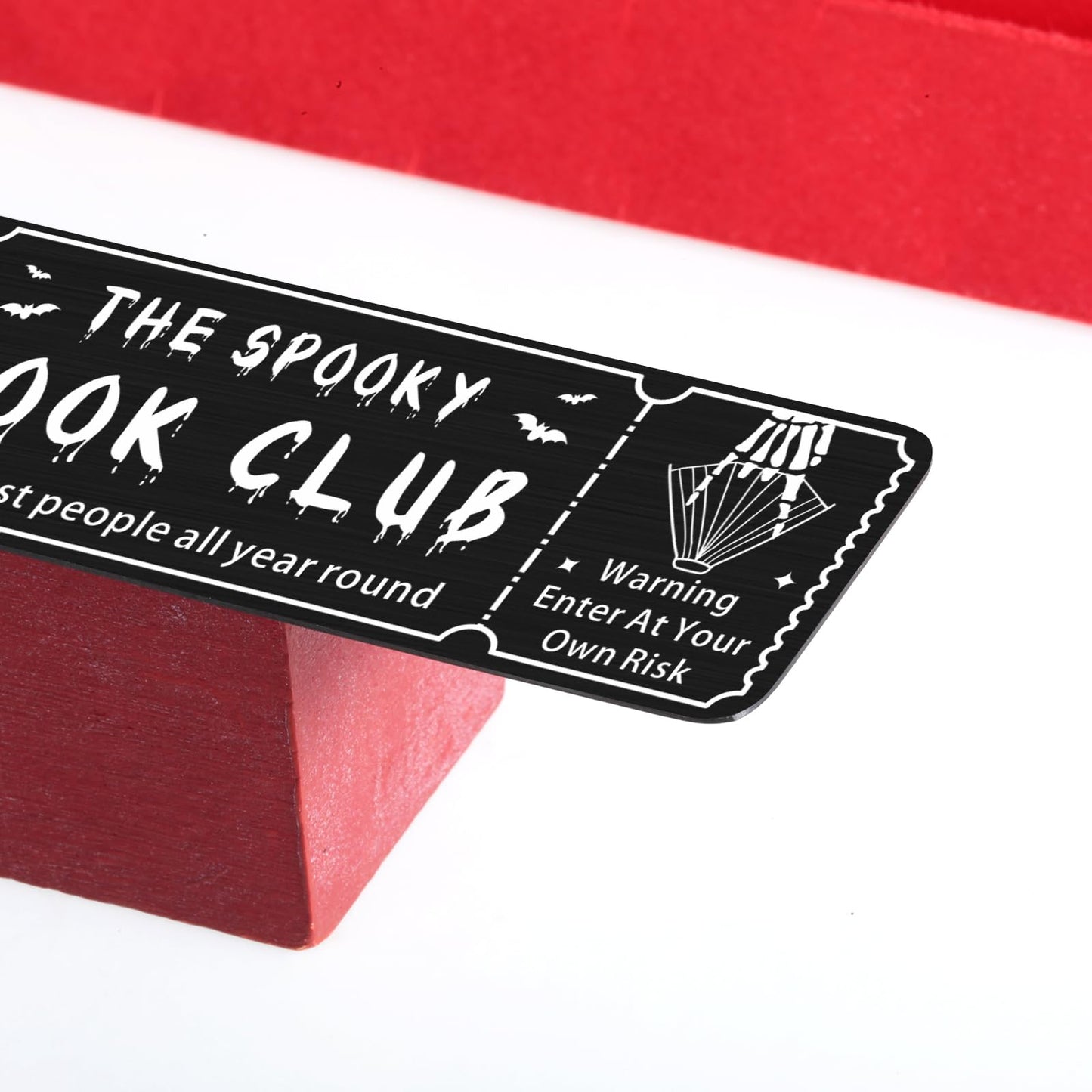 Horror Bookmark for Women Gothic Bookmarks for Reading Women Halloween Spooky Gifts Boo Basket Stuffers Book Lovers Gifts Book Marks for Reading Men Kids Ghost Bookmark Dark Romance Merch