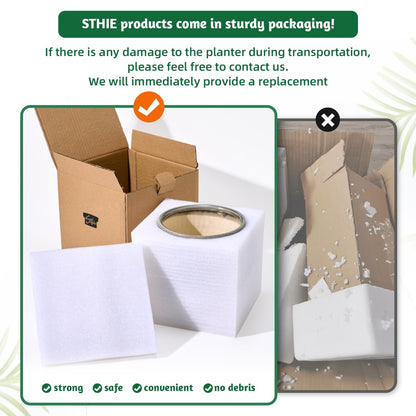 STHIE 5 Inch Ceramic Plant Pots with Drainage Holes, Small Round Flower Pots for Indoor Plant, Unique Animal Flower Planters (Cat)