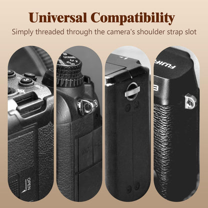 Divvia 1.8”Wide Camera Strap, Fashionable PU Leather Camera Strap for Sony/Nikon/Canon/Minolta/Panasonic/SLR/DSLR Cameras (Brown, 1.8 inch)