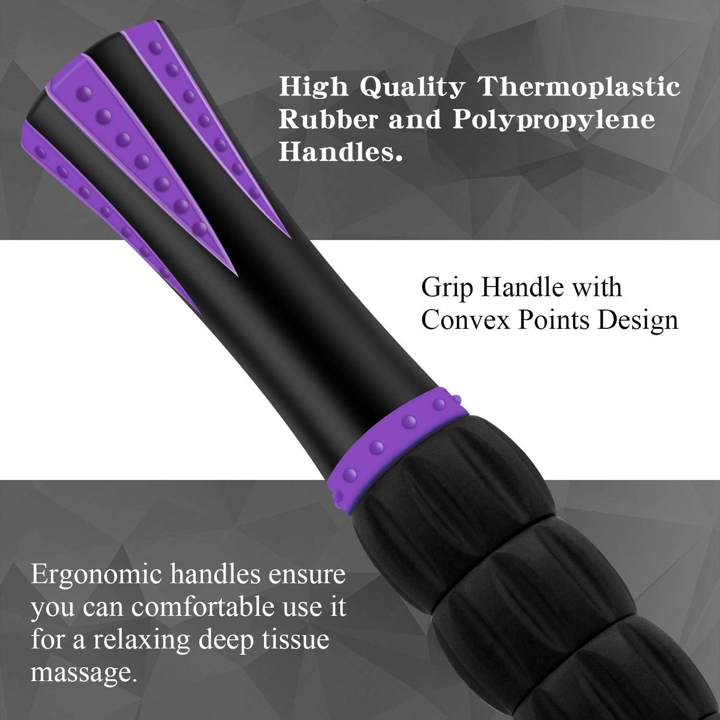 Muscle Roller, Massage Roller Stick for Athletes, Help Reducing Muscle Soreness Cramping Tightness Leg Arms Back Calves Muscle Massager