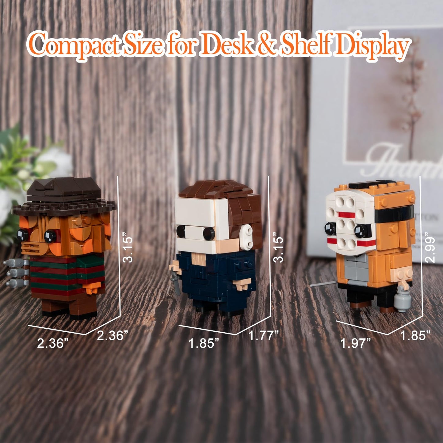 WeekCare Halloween Horror Figures Building Block Set, Scary Collectible Action Figures, Horror-Inspired Brick-Compatible Toys, Creative Display Decor, for Adults and Teens, 358 PCS