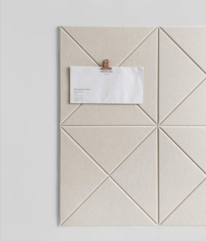 DECORITA Cork Board 24 x36 Alternative - 6 Pack Felt Wall Tiles with Safe Removable Adhesive Tabs, Cork Boards for Walls Cork Board for Home Office Pin Board Tack Board - Beige