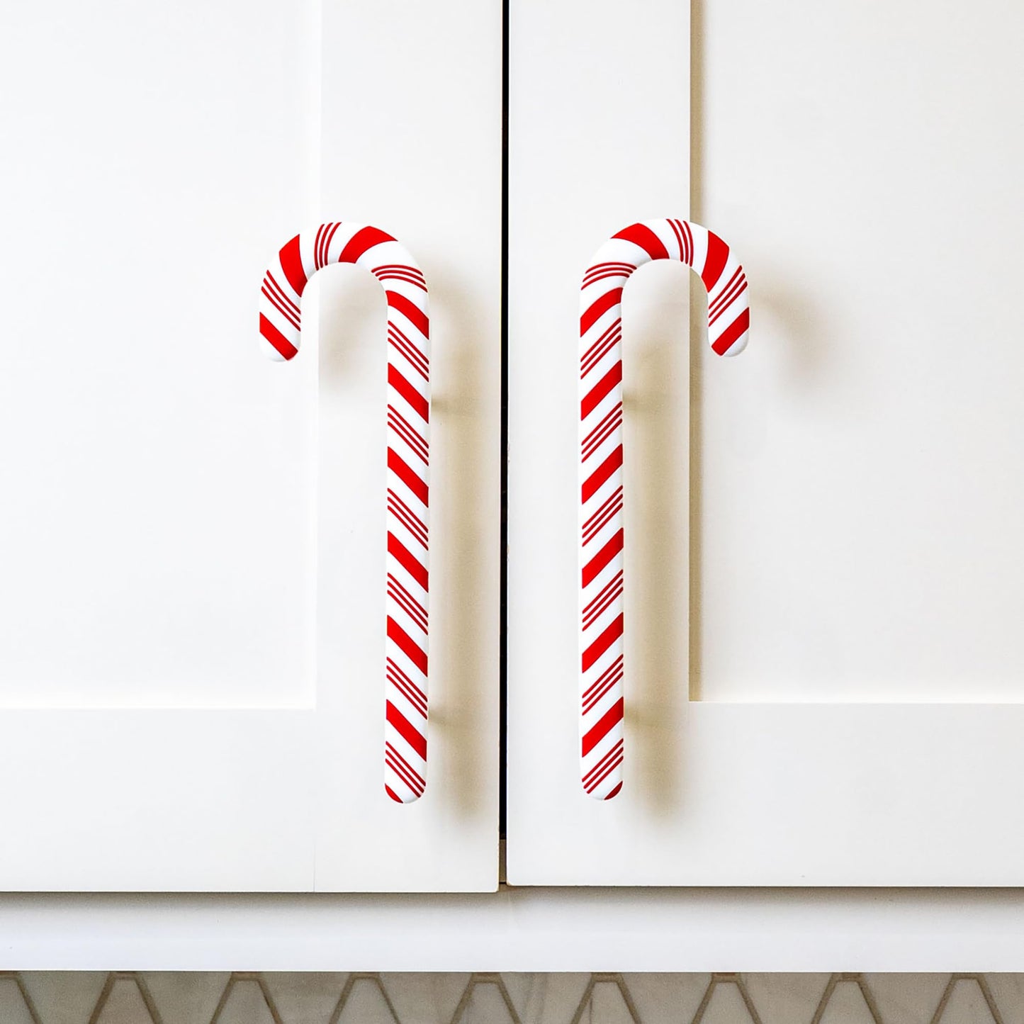 Knobēz Handlez 8pk Small Candy Cane Decorative Drawer Handle Covers
