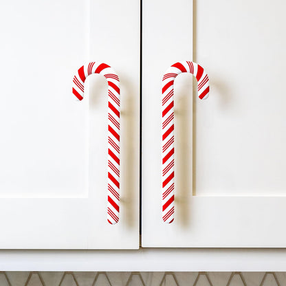 Knobēz Handlez 8pk Small Candy Cane Decorative Drawer Handle Covers