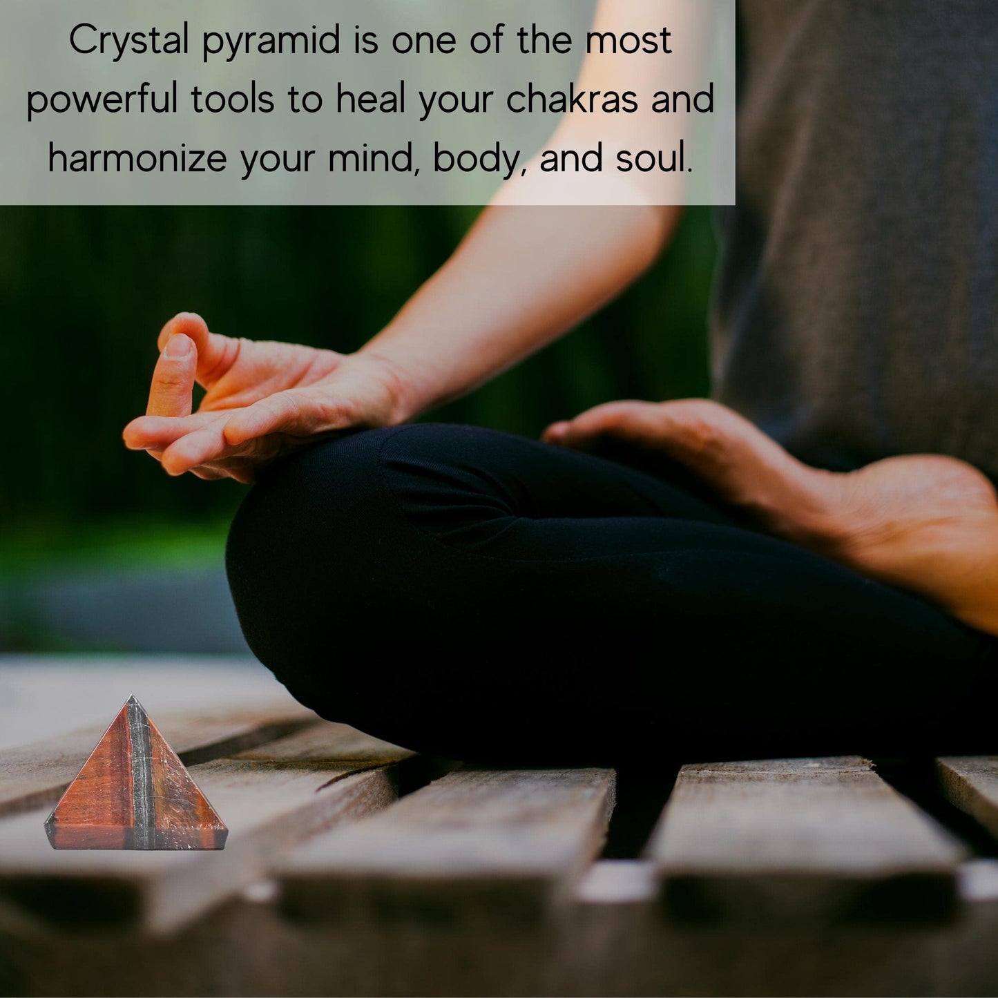 Amazing Gemstone Red Tiger Eye Pyramid Crystal Healing Stones - 1" Great Pyramid Figurine of Natural Stone Pyramid for Meditation, Reiki, Chakra Balancing and Crystal Pyramids Grid