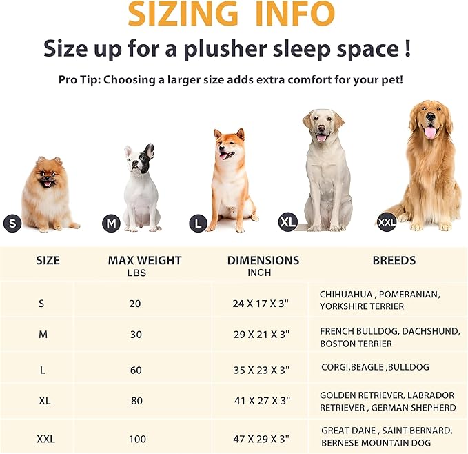 Dog Crate Pad for Large Dog - 35x23 Memory Foam Dog Bed, Washable & Anti-Slip Dog Bed Mat, Ultra Soft Kennel Pad for Dogs Cozy Sleeping Mat, Grey