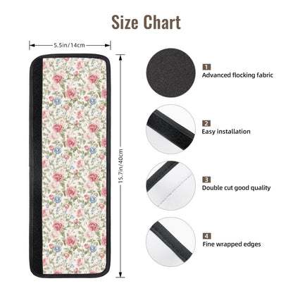 DADABULIU Refrigerator Handle Covers Flower Boho Rose Floral 2 Pack Fridge Door Handle Cover, Kitchen Appliance Handle Protector for Dishwasher, Oven, Microwave, Fits 3.5 to 4.3 Inch Circumference