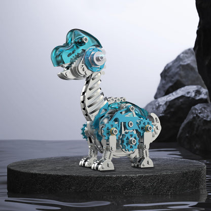 3D Metal Puzzles for Adults,3D Metal Model Kits Mechanical Dinosaur Model Brachiosaurus,Steel 3D Puzzles Stainless Steel Ornaments for Adults Home Decor Art Craft Gifts Toys.
