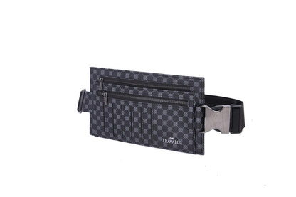 Luxury Travel Wallet – Hidden Money Belt, RFID-Blocking, Anti-Theft Passport Holder for Men & Women (Black Crest)