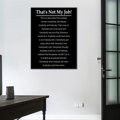 Inspirational Canvas Wall Art Office Funny Work Quote Motivational Poster Print Daily Has a Daily Signs Positive Picture Painting Artwork for Modern Bedroom Son Room Gym Ready to Hang [18''Wx24''H]
