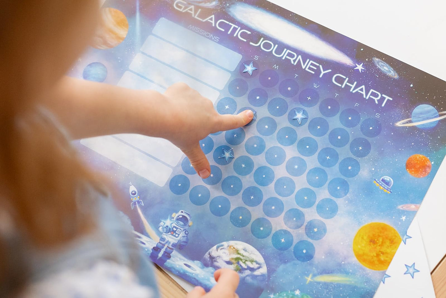 Kids Chore & Routine Reward Chart Set – 3 Themed 7-Day Charts with 147 Stickers (Space, Ocean, Jungle) – Gentle Behavior & Goal Tracker by Saisu – Ages 3+