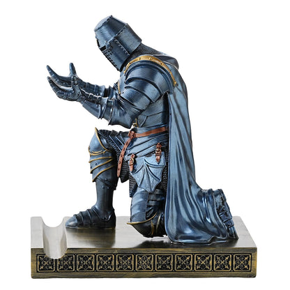 Medieval Templar Vanguard Officer Knight Pen Holder Desk Organizers Blue