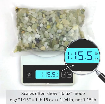 FANTIAN 2 lbs Jade Rocks for Plants Indoor, 3/8 inch Small Pebbles for Indoor Plants, Decorative Rocks for Succulents Cactus Bamboo Vases Landscaping Drainage and Outdoor Garden Rocks