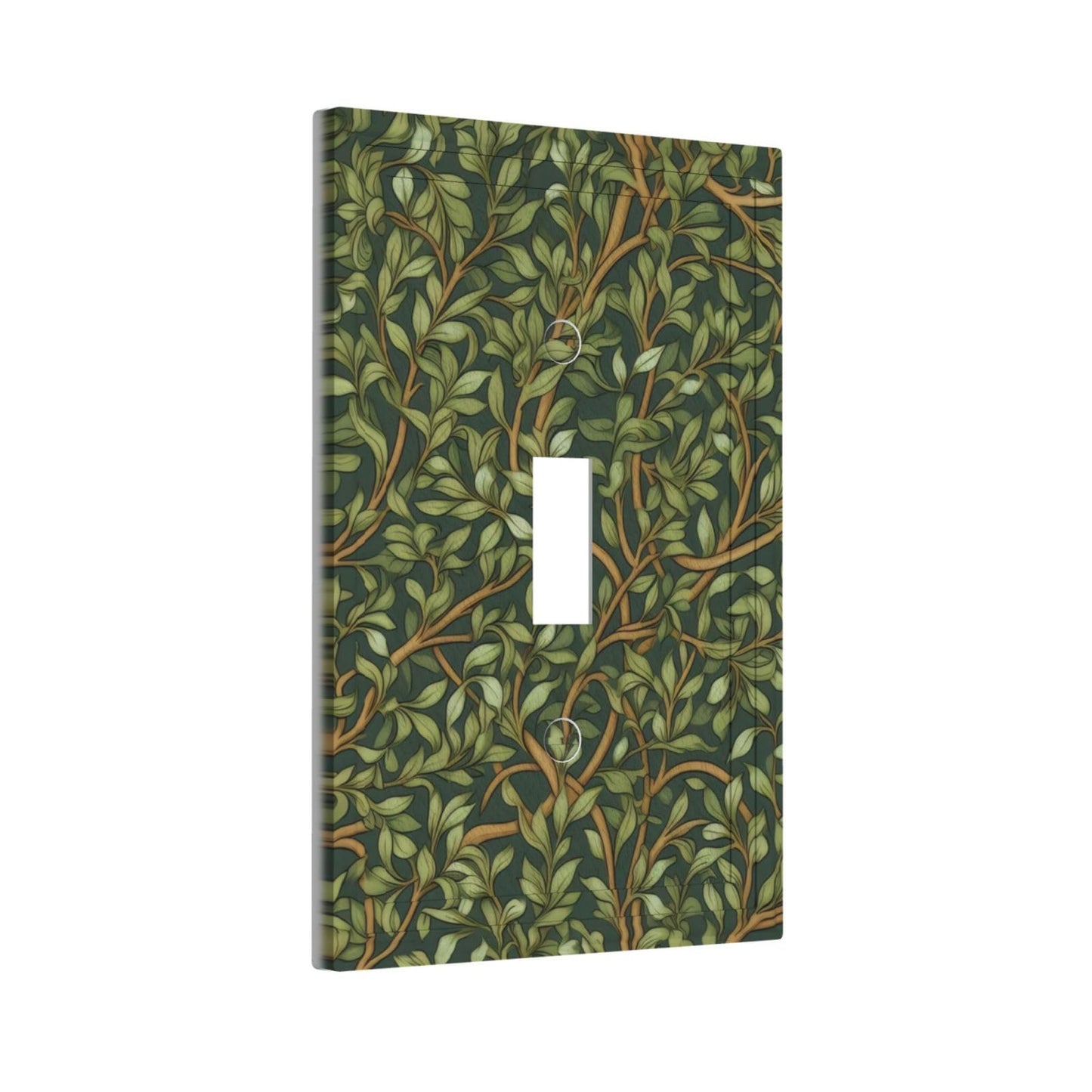 Azjincos Decorative Art Light Switch Covers Morris Leaves Single Toggle Wall Plate Decorative Switchcover Electrical Switchplate
