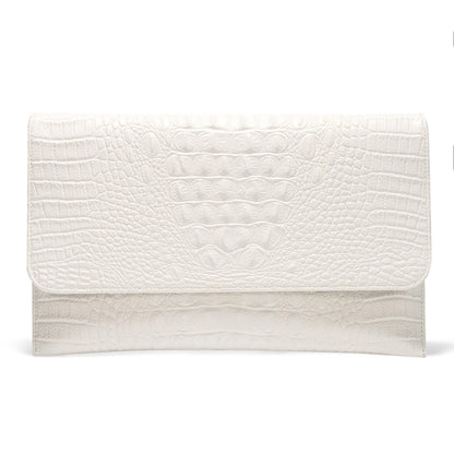 SWEETV CHUNLI Evening Clutch Purses for Women Elegant Wristlet Wallets Crocodile Pattern PU Leather Purse Formal/Wedding