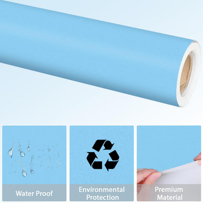 Sky Blue Bulletin Board Paper Roll Light Blue Bulletin Board Background Paper Back to School Classroom Decoration Poster for Art Craft DIY Projects Home Office Classroom Party Supplies 17.7in x 20ft
