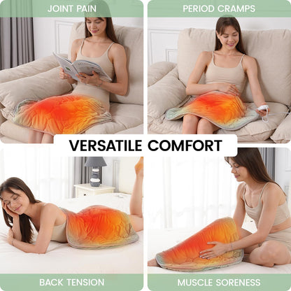 immtree Weighted Heating Pad for Deeper Pain Relief, 7lbs XXXL Size(29x24) with Fast Heat Technology, Heated Blankets for Adults, Relief for Back and Shoulder and Knee