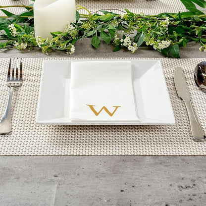 Luxenap 15.8 X 7.9 Inch Linen-Feel Guest Towels, 2000 Lettered Hand Towels