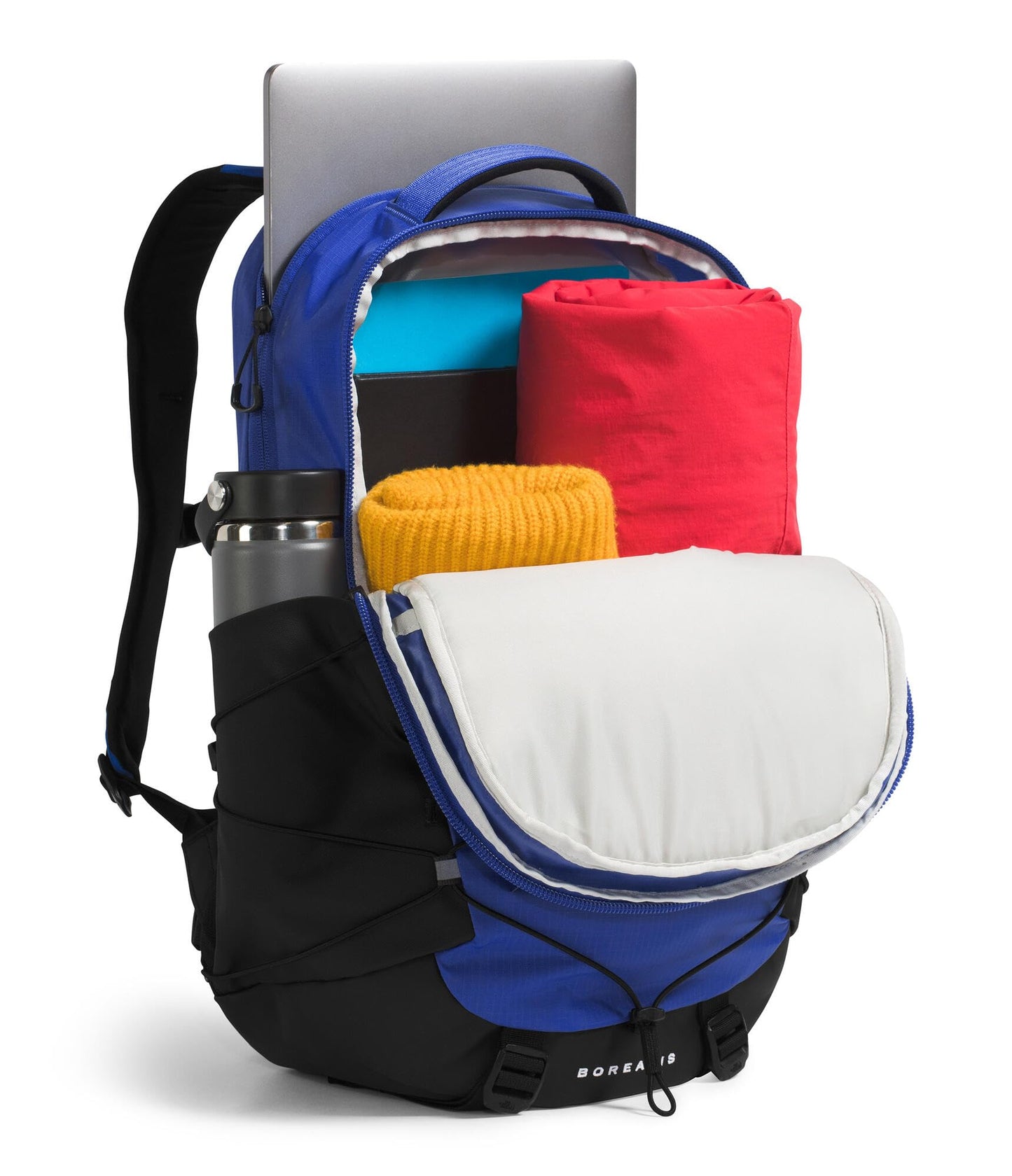 The North Face Borealis Commuter Laptop Backpack - Water Repellent, Laptop Sleeve, Large Main Compartment, TNF Blue/TNF Black/TNF Black, One Size