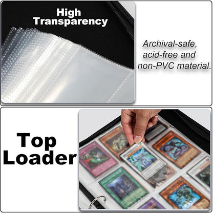 990 Pockets Card Binder, 9-Pocket 3-Rings Trading Card Album,Large Capacity Folder Compatible with YGO,MTG,TCG Trading Cards.