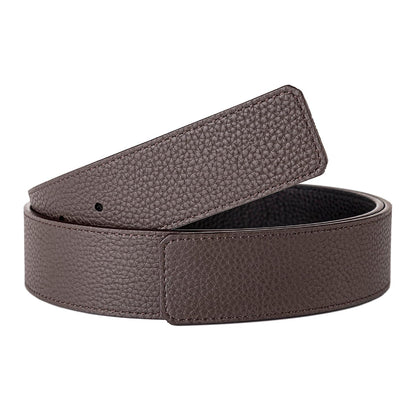 Vatee's Reversible Genuine Leather Belts For Men/Women Replacement Belt Strap Without Buckle 1.5"(38mm) Wide 49"(125cm) Long Black & Coffee