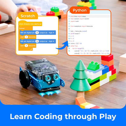 Makeblock mBot2 Coding Robot for Kids, Code Learning Support Scratch & Python Programming, Robotics Kit for Kids Ages 8-14 and up, Building STEM Robot Toys Gifts for Boys Girls