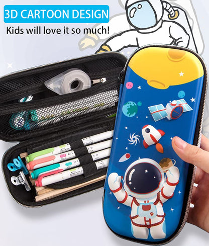 BAUBLE CROWN Pencil Case for Boys 3D EVA Cartoon Storage Pouch Pen Holder for School Kids Large-Capacity Storage Box Children's Student Gift Stationery Box