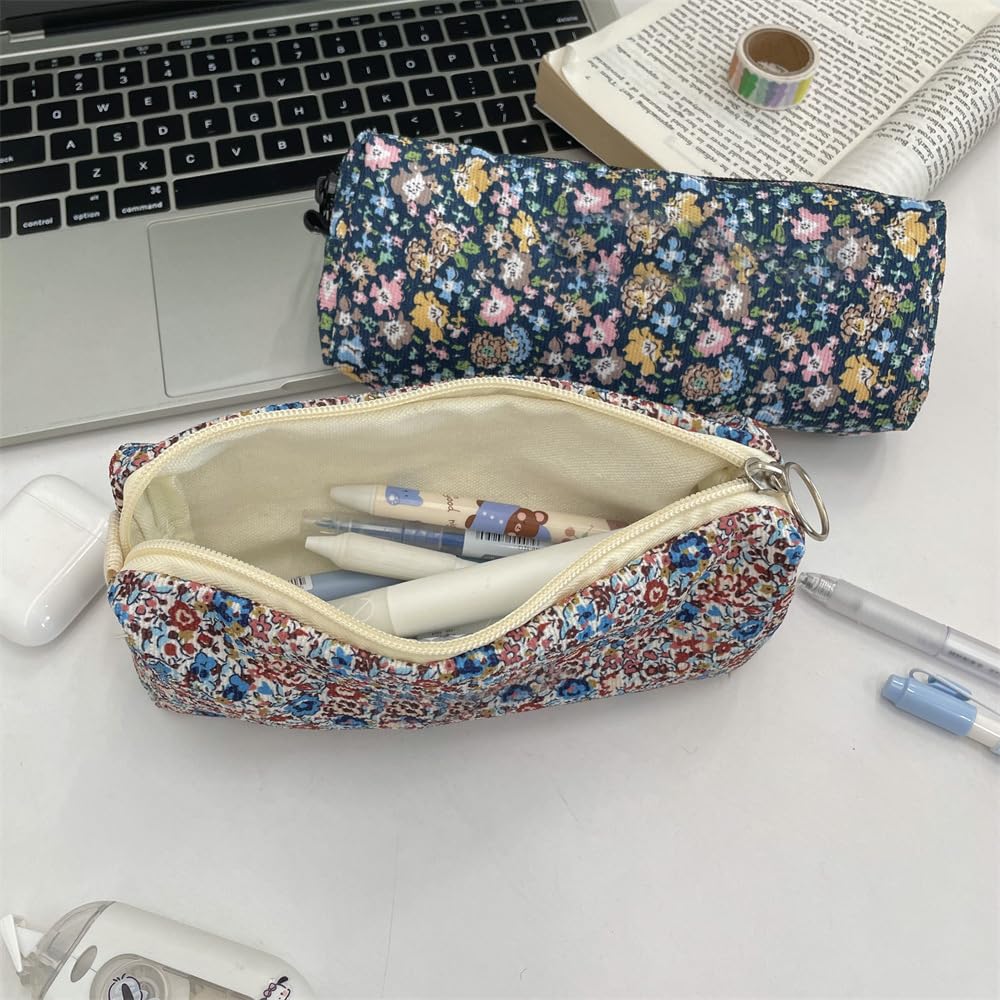 OZAOZ Cute Pencil Case Aesthetic Student Pencil Pouch Coin Pen Pouch Cosmetic Bag Office Stationery Organizer For Kids Teen School (W)