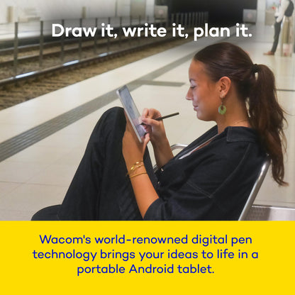 Wacom MovinkPad 11, Android Mobile Drawing Tablet, 11" with Battery-Free Slim Pro Pen 3, 8GB RAM/128 GB Storage, Quick Draw Feature, Anti-Glare Etched Glass Matte Screen, No Computer Needed