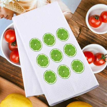JNIAP Limes Kitchen Towel Lime Lover Gift Sour Lime Gift Lemon Limes Gifts(Green Orange kt)