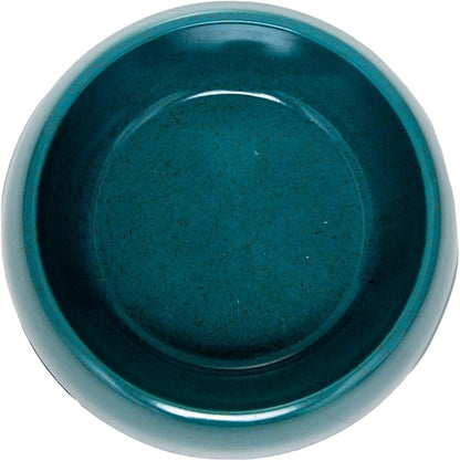 Country Living Set of 2 Teal Blue Bamboo Dog Bowls (16oz) – Naturally Sourced Bamboo Design, Non-Toxic, Durable, Dishwasher & Microwave Safe and Pet-Safe Feeding Dish, Ideal for Small to Medium Dogs