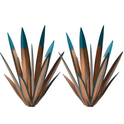 VChymm 2pcs Metal Country Tequila Sculpture DIY Plant Home Decor Garden Ornament Indooutdoor Statuette Patio Lawn Stake Decoration Gift 16"