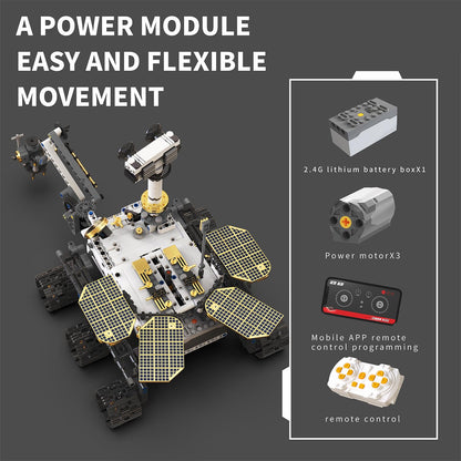 DOLIVE Remote & APP Controlled Mars Rover, STEM Building Set for Boys Ages 8-14, Space Toys for Kids Ages 8-12, Science Gift for Boys & Girls (1007 PCS)
