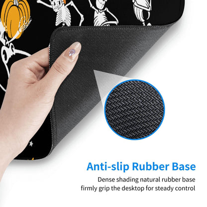 Dancing and Musical Skeletons Mouse Pad Large Gaming Mousepad, Long Big XL Waterproof Desk Mats Full Desk Keyboard Mat Computer Pad Desk Matt with Stitched Edges Non-Slip Desktop Mat, 31.5 * 11.8 in