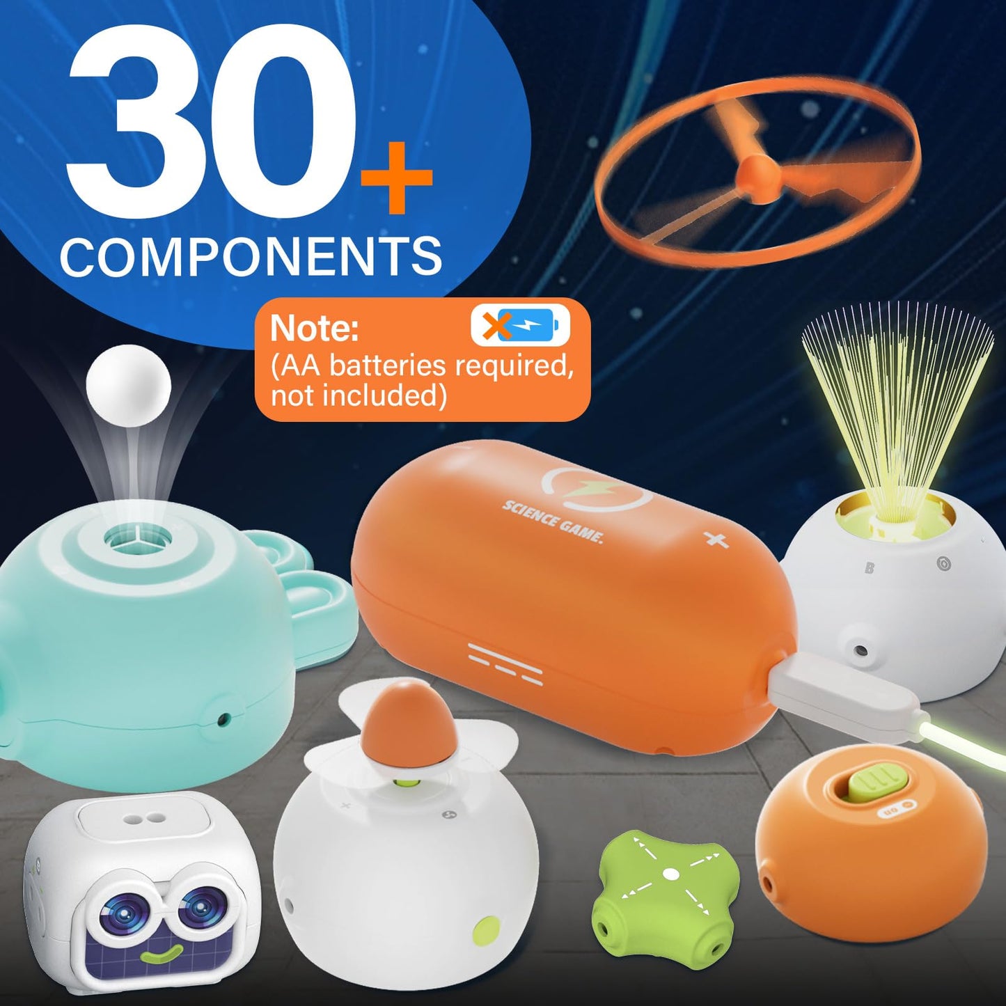 Science Kits for Kids, 448+ Projects Circuit Exploration Kits Educational Electronics Toys for Boys & Girls Hands-On Engineering Toy, Birthday, Halloween, Christmas Gift for Ages 5 6 7 8 9 10 11 12