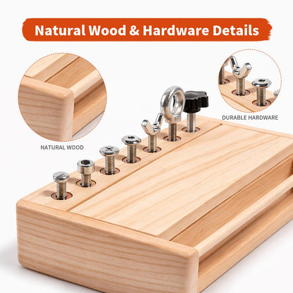 INIFEIDALA Montessori Toys for 3 4 5 Year Old,Montessori Screwdriver Board Set-Lock and Key Toy,Kids Tool Set,Preschool Learning Sensory Activities - Fine Motor Skills - STEM Toys
