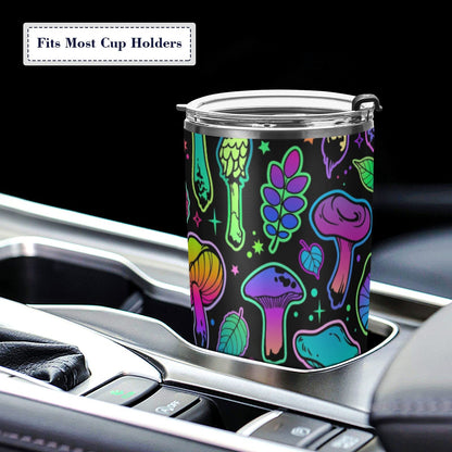 Yasala Tumbler Magic Mushroom Halloween Insulated Coffee Cup Beverage Container Travel Mug with Straw and Lid Double Wall Stainless Steel 20oz Holiday Gift