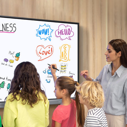 NEWORK 65 Inch 4K Smart Board - Google EDLA-Certified Interactive Whiteboard, Android 14, 50-Point Touch, Wireless Casting - Digital Whiteboard for Classrooms & Hybrid Offices (Board Only)