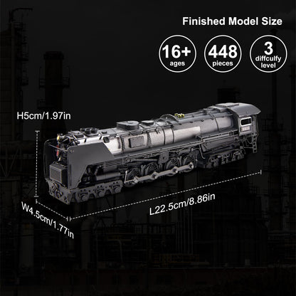 Piececool 3D Metal Puzzles for Adults, Class S-2 Locomotive Steam Train Model Building kit, Hobbies DIY Creative Gifts for Christmas Birthday Valentines Day