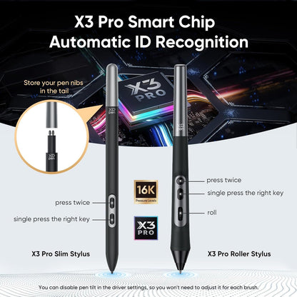 XPPen 4K UHD Artist Pro 19 Gen2 Drawing Tablet with Screen, 156% sRGB Graphic Tablet with 1.07 Billion Colors Anti-Glare Drawing Monitor with Dual 16384 Pen Pressure Stylus, Mini Keydial, 18.4"