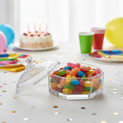 Lolytama Candy Jar,Airtight Candy Containers with lid,Glass Cookie Storage Jar Kitchen Details,Cookie Jar for Honey, Jelly, Wedding Favors, Sauces,Halloween&Christmas Candy Containers Jar
