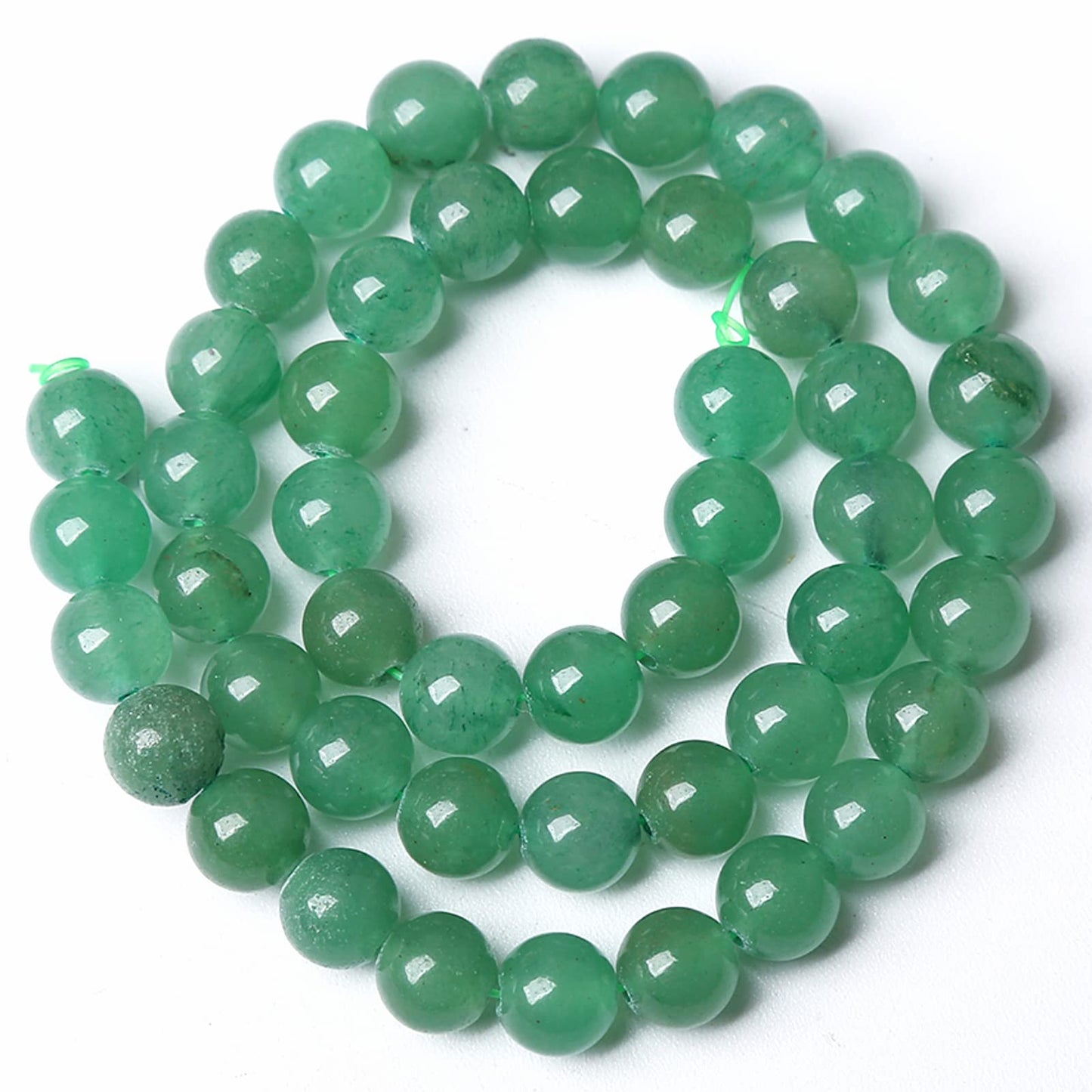 4MM 86PCS Natural Stone Green Aventurine Gemstone Loose Beads for Jewelry Making DIY Bracelet 1 Strand