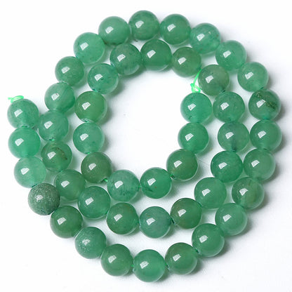 4MM 86PCS Natural Stone Green Aventurine Gemstone Loose Beads for Jewelry Making DIY Bracelet 1 Strand