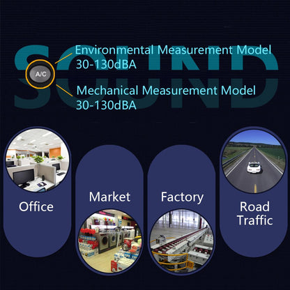 VLIKE LCD Digital Audio Decibel Meter Sound Level Meter Noise Level Meter Sound Monitor dB Meter Noise Measurement Measuring 30 dB to 130 dB A/C Mode (Batteries Not Include)