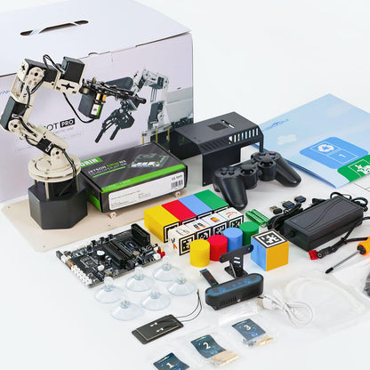 Yahboom ROS2 Robot Car Ackerman Steering Chassis,AI Visual Recognition Embodied Intelligence AI for Jetson Nano B01 4GB,AI Voice Interaction(Superior Ver with Nano-4GB)