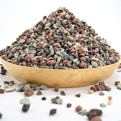 TOYPOPOR Mix Horticultural Lava Rock Pebbles Pumice Potting Soil Amendment Succulent Cactus Bonsai Gritty Rock Decorative Gravel Plant Drainage Volcanic for Terrarium Fairy Gardening Top Dressing 6lb