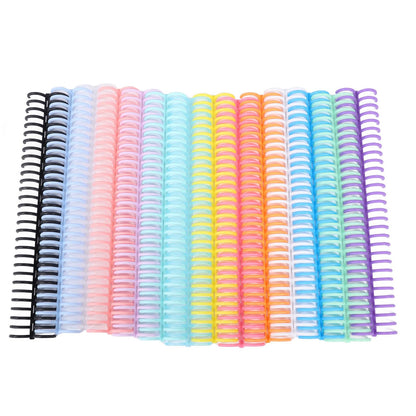 14 Pcs Plastic Binding Combs, 14 Colors Comb Binding Spines, Ring Plastic Combs and Spines for Teacher Student Document Notebook File Making, for A4 B5 A5