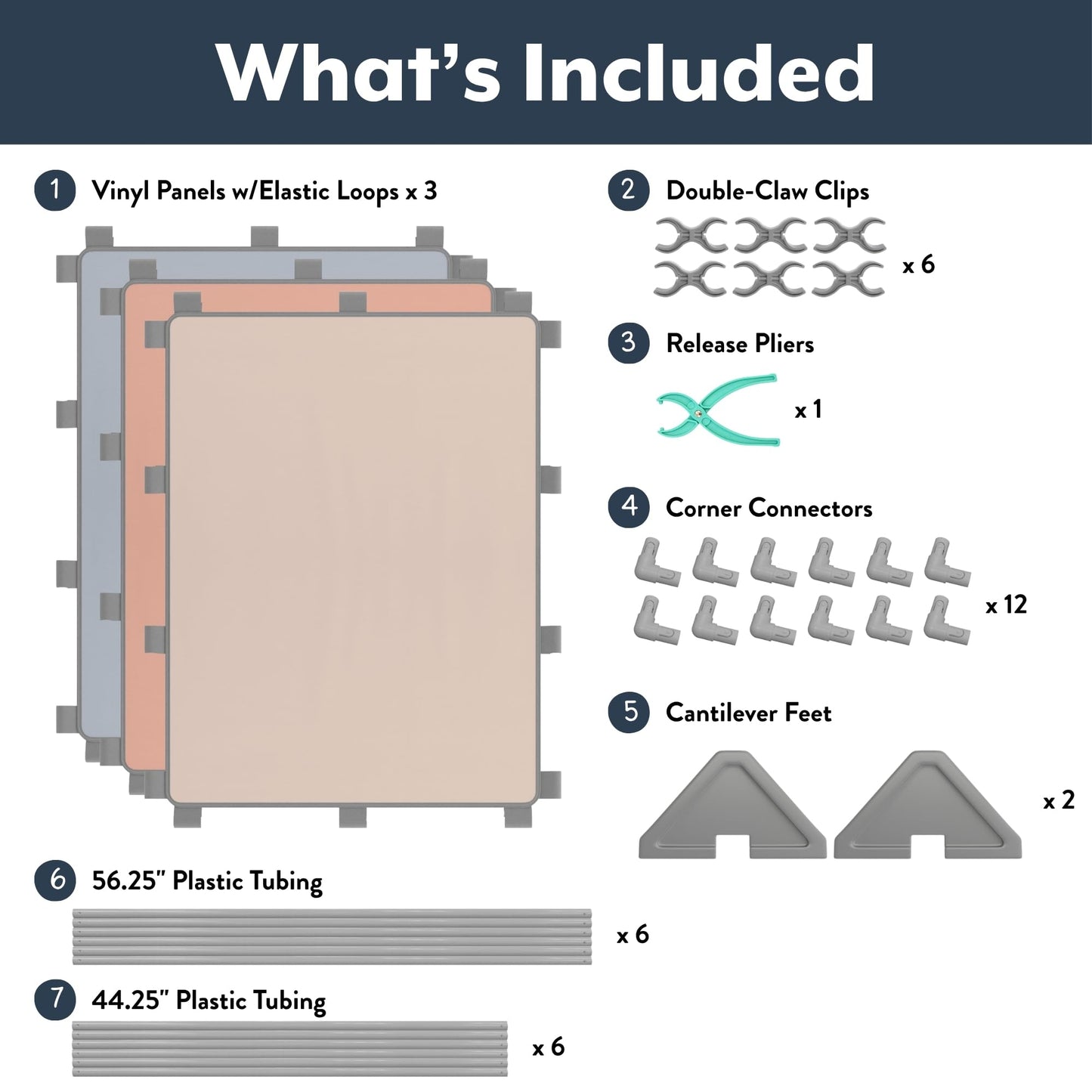 Children's Factory Big Screen PlayPanel - Set of 3, Kids Room Divider, Classroom Privacy Screen, Cantilever Feet Included, Elements